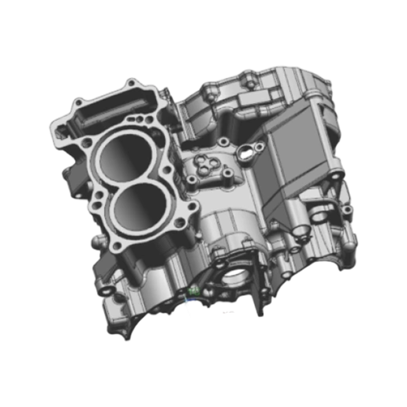 एल्यूमीनियम डाई कास्टिंग मोटरसाइकिल भाग क्रैंककेस ऊपरी आवास